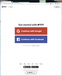 IFTTT login